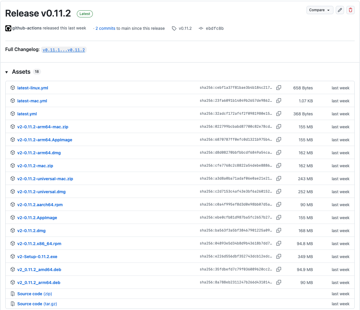 Release Assets Example